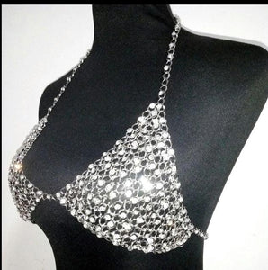 Crystal Chain Bra - Beasty Chicks 