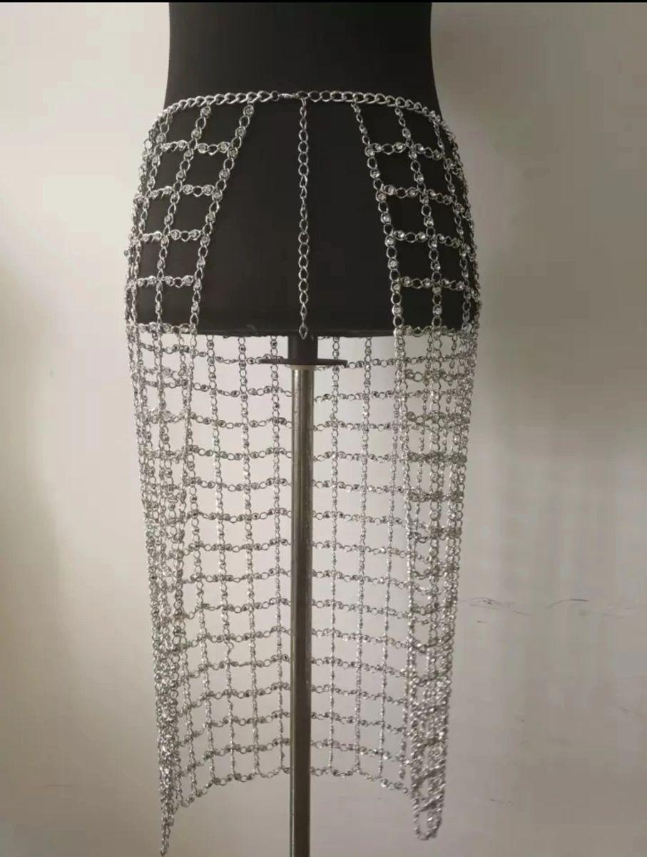 Rhinestone skirt chain outlet