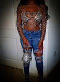 Crystal Chain Top - Beasty Chicks 